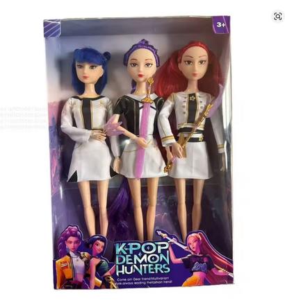K-pop demon hunters bábíky 3ks set, 