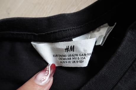 Tričko h&m wednesday 134/140, h&m,134