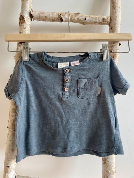 Sivé tričko s krátkym rukávom zara, zara,74