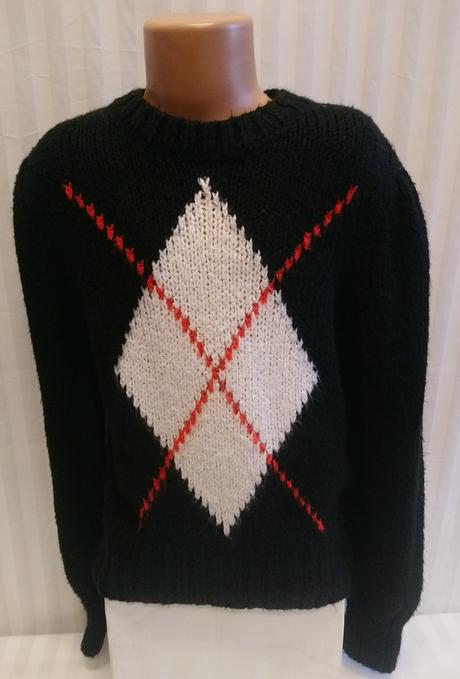 Dievčenský čierny pulóver s motívom, 152-158 cm, 158