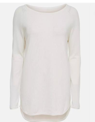 Only predĺžený smotanový pulover vel.s, only,s