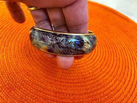 Etno náramok pávie oká, 