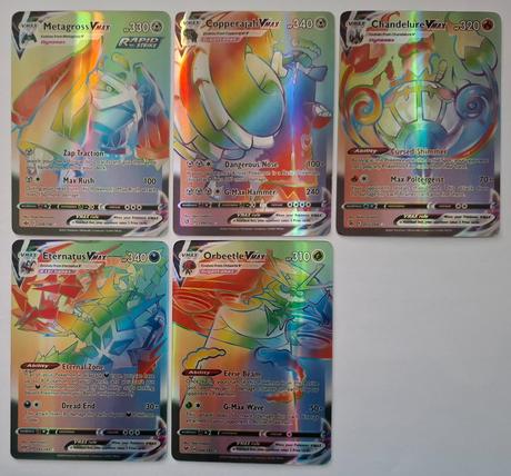 Pokémon karty rainbow (17 ks), 