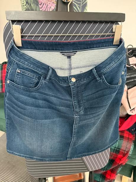 Riflová sukňa, tommy hilfiger,l