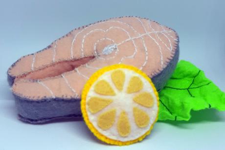 Šité potraviny do detských kuchyniek,