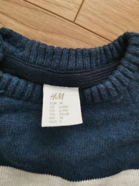 Pruhovaný pulover, h&m,74