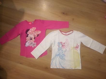 Tričká s dlhým rukávom 5 eur / kus, disney,116
