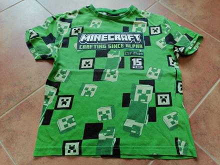 Minecraft tričko, veľ. 128, tesco,128