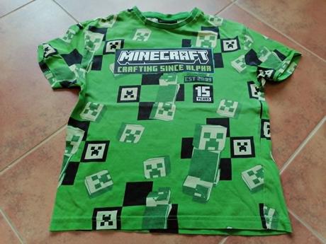Minecraft tričko, veľ. 128, tesco,128