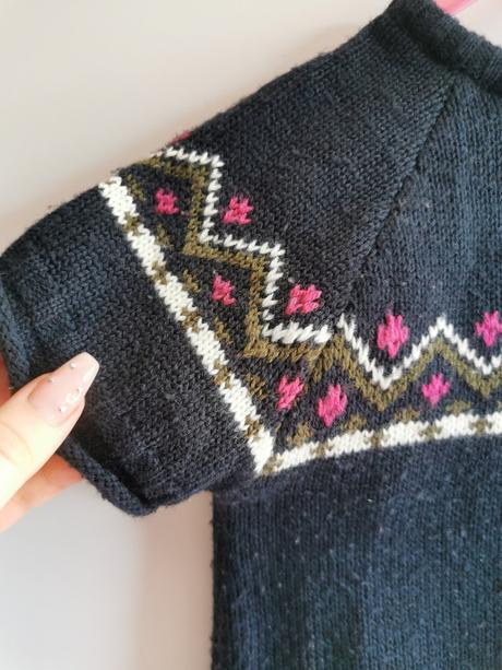 Pletené šaty k legínam, 128