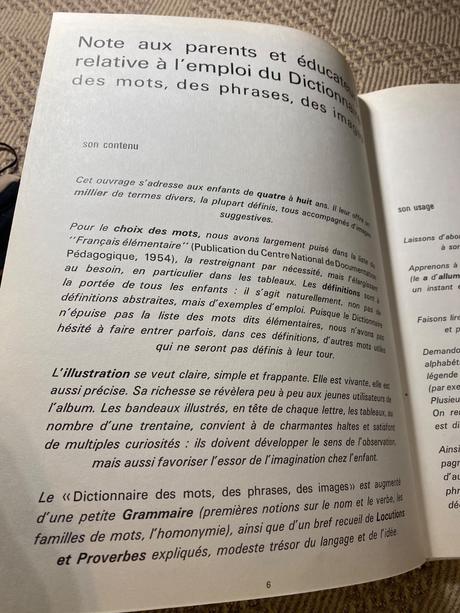 Krásny starý retro slovník učebnica francúzštiny, 