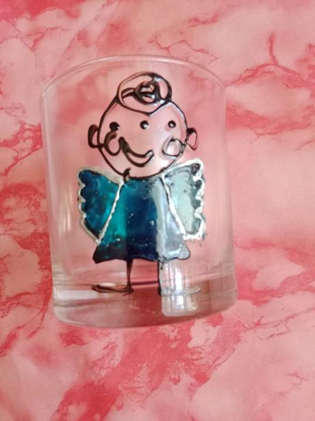 Pohárik s detským anjelíkom na kahanček, 