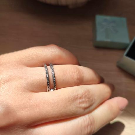 Dvojitý prsten pandora signature - 925,