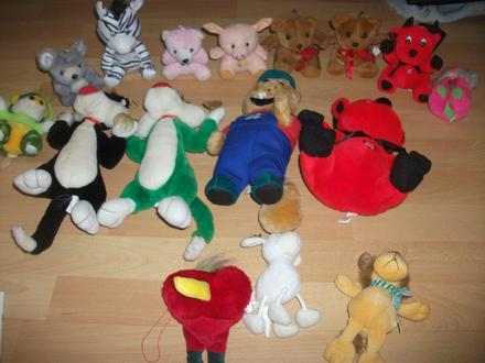 Sada plysovych zvieratiek, 