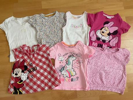 Dievčenské trička s krátkym rukávom 12-18 m, 98