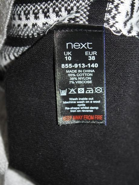 Tenší vzorovaný pulóver, next veľ. 38 a, next,s