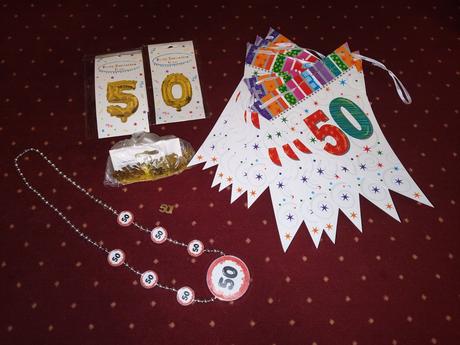 Výzdoba na oslavu 50tky, 