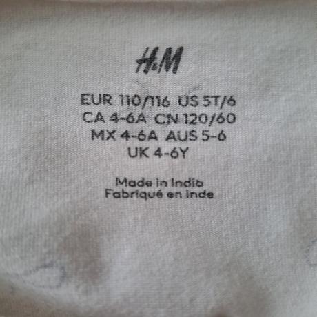 Dievčenské tričko h&m, h&m,104
