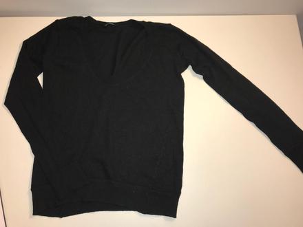 Čierne pletené tričko, benetton,s