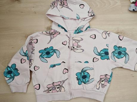 Krásna mikina stich bavlna, sadne na 104/110, sinsay,110