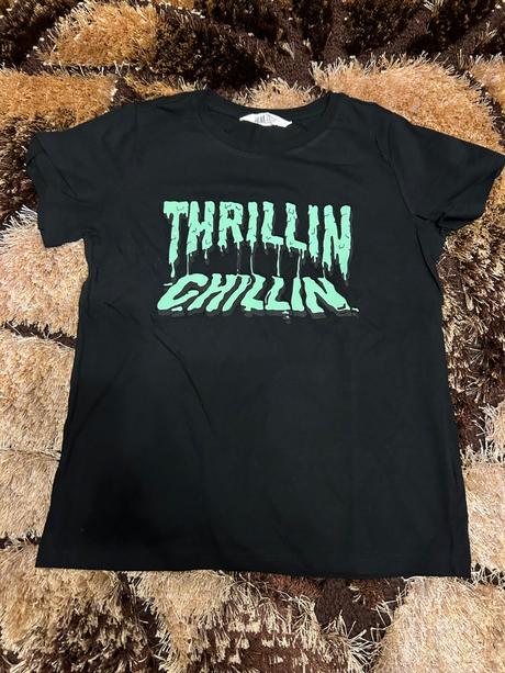 Tričko thrillin chillin, h&m,146