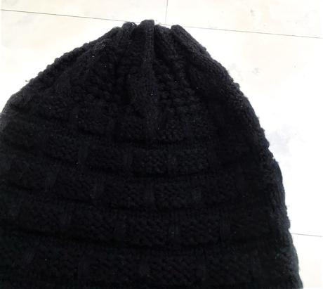Čiapka beanie / otvor na vrkoč, xl