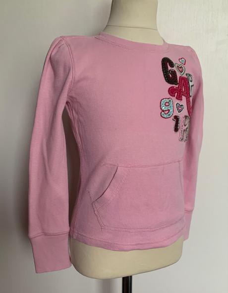 Gap ružová mikina s nápisom, gap,116