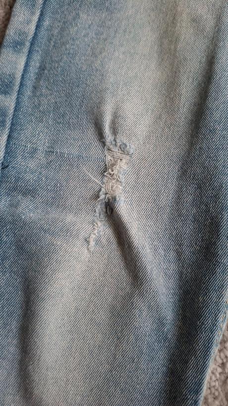 Roztrhané dievčenské skinny rifle - veľ. 128, 128