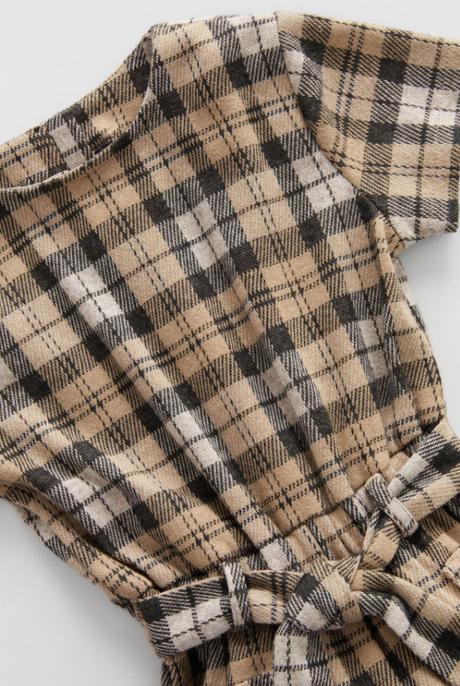 Krásny kockovaný overal značky zara,nový s visačko, zara,152