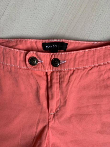 Ružové šortky mango, v. 34, pošta zdarma, mango,34