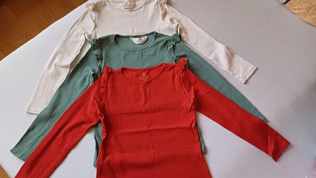 Tričká 3 ks, h&m,122