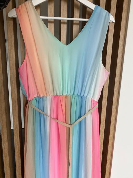 Dúhované dámske šaty, only,m