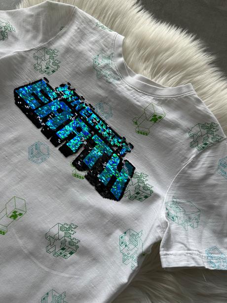 Minecraft tričko, f&f,140