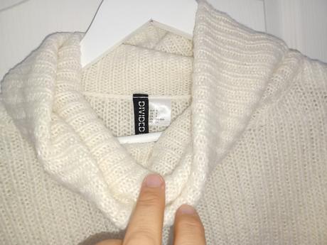 Crop rolák pulover s/l, h&m,m