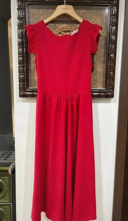 Saty midi cervene s, s