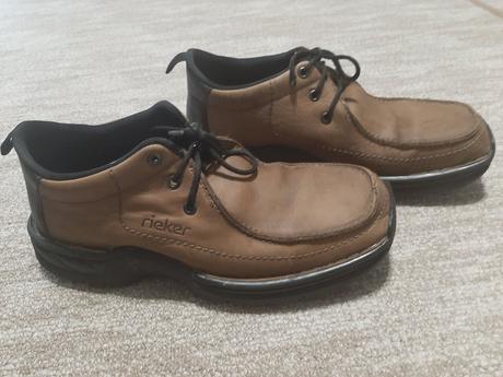Prechodná pánska kožená obuv.rieker vel.43, rieker,43