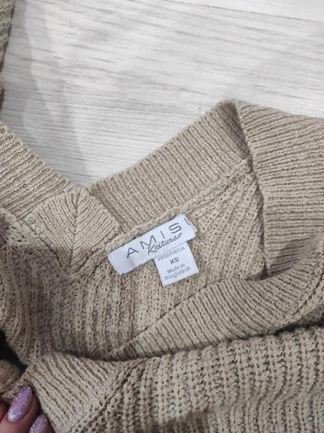 Hnedý sveter, amisu,xs