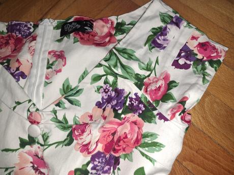 Off shoulder saty s kvetmi, 38