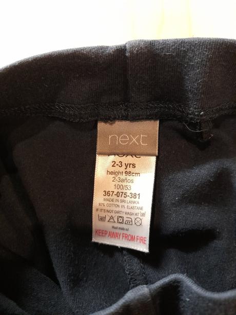 Tenké legíny s volánikom, next,98