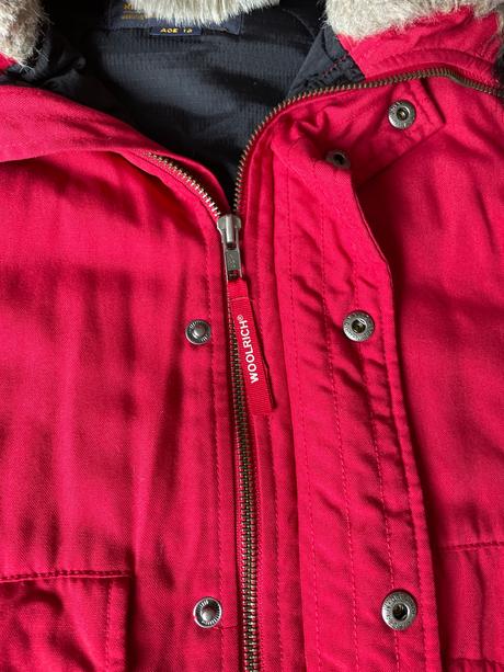 Krasna cervena bunda woolrich v.s, s