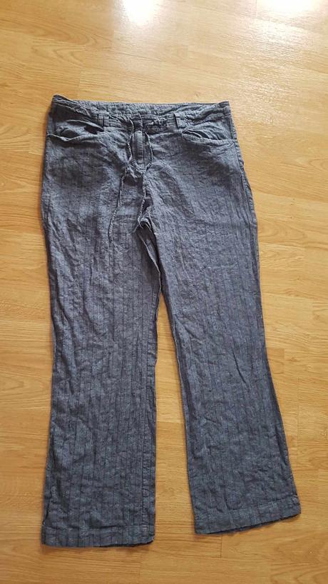 Ľanovo viskózové nohavice v. 44, debenhams,44