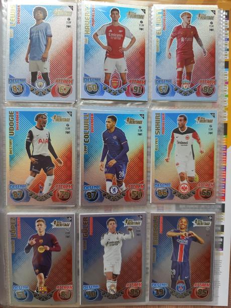 Futbalové kartičky ucc topps match attax 2024/25, 