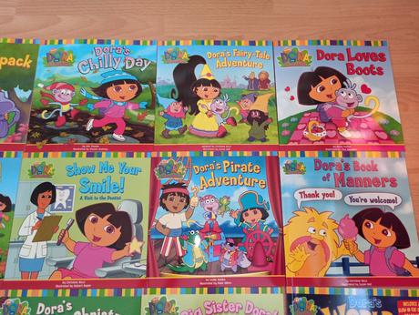 Dora the explorer 20 x zositkova kniha,