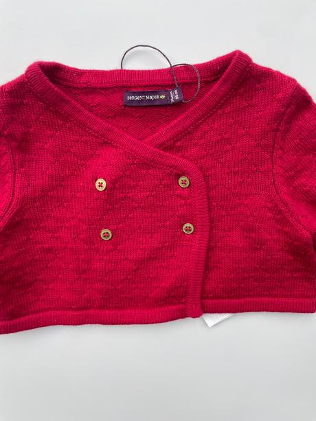 Malinové svetríkové bolerko, sergent major,92