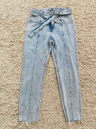 Mom jeans - vysoký pás, 38