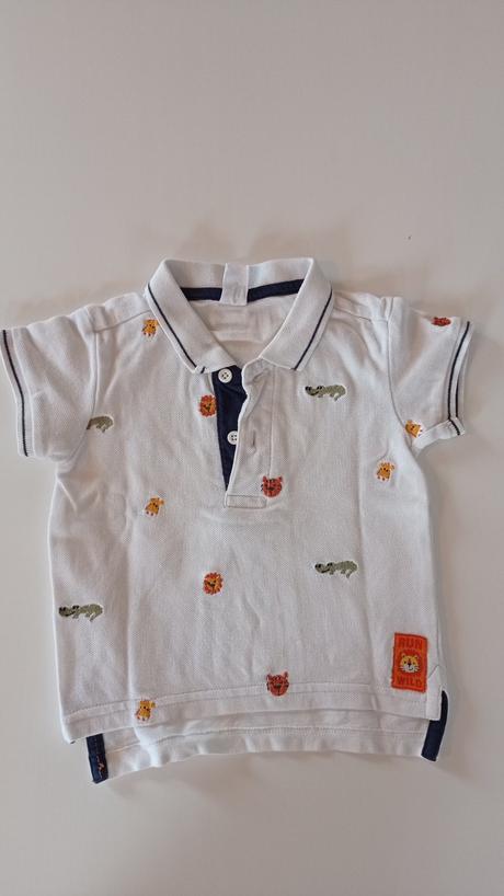 Polo tričko vyšívané zvieratka, 74