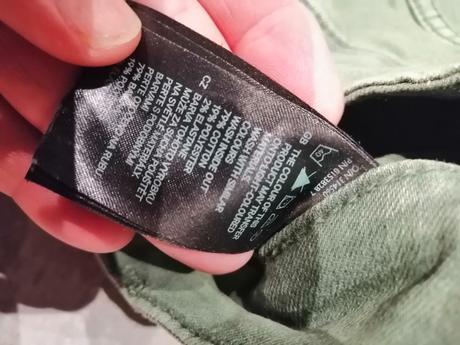 Džínsy ham v38 zelené, elastické, h&m,38