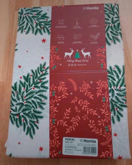 Vianočné posteľné oblečenie homla, 