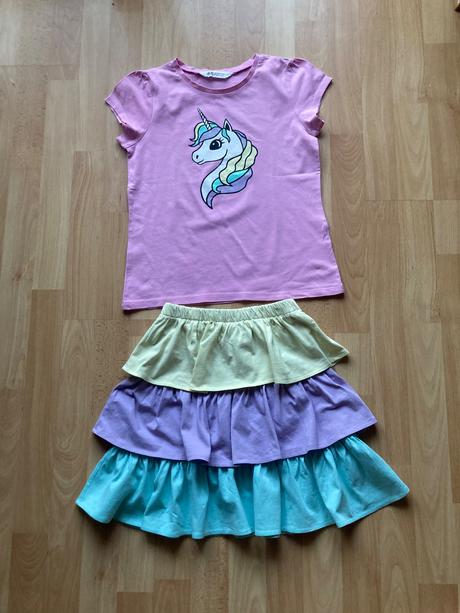 Dievčenský sukňový set zn.h&m, h&m,134