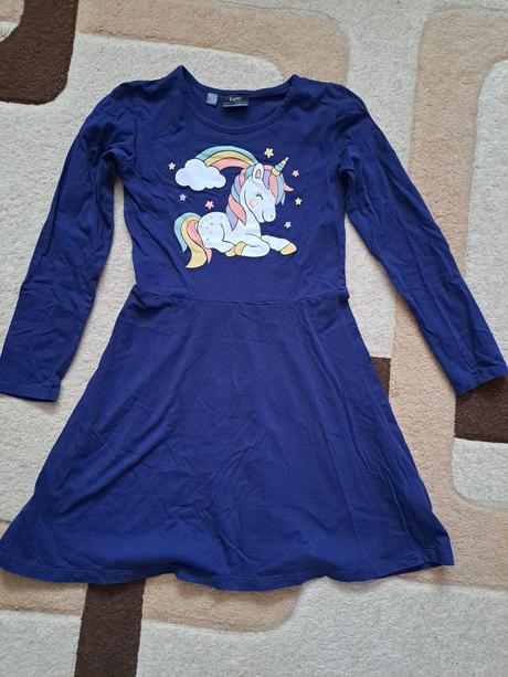 Modré saty, bonprix,140